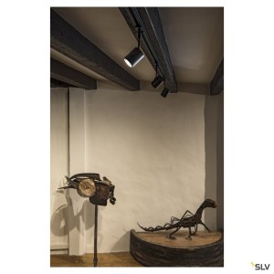 Systèmes rail 1 allumage 230V BIMA spot noir GU10 max. 50W adaptateur 1 allumage inclus - SLV 143440 