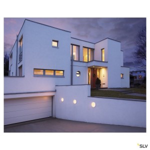 Appliques extérieures LED AINOS applique et plafonnier ext carré blanc LED 17W 3000K/4000K IP65 - SLV 1003449 