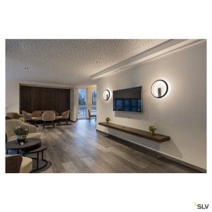 Appliques intérieures LED ONE 40 applique murale LED intérieur noir LED 14 W IP 20 - SLV 1002915 