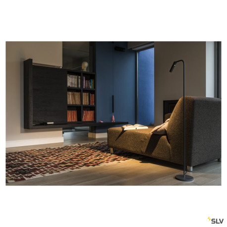 Lampadaires KARPO lampadaire intérieur noir LED 65W 3000K - SLV 1001463 
