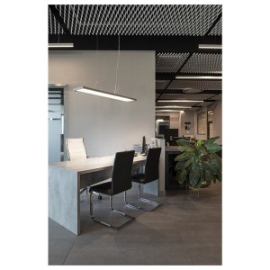 Suspensions LED WORKLIGHT suspension intérieur  argent LED 57 W 240V 4000K IP 20 UGR19 - SLV 1006345 