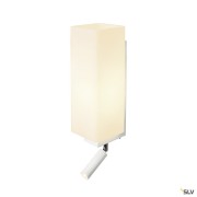 Liseuses QUADRASS SPOT applique intérieure liseuse blanc E27 max 40W LED 2W 3000K - SLV 1003429 