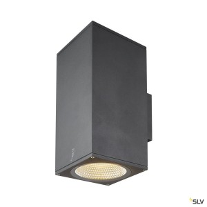 Appliques extérieures LED ENOLA applique ext carré L anthracite LED 53W 3000K/4000K IP65 up/down - SLV 1003438 