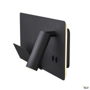 Liseuses SOMNILA SPOT applique int. liseuse gauche noir LED 13W 3000K avec port USB - SLV 1003455 