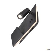 Liseuses SOMNILA SPOT applique int. liseuse gauche noir LED 13W 3000K avec port USB - SLV 1003455 