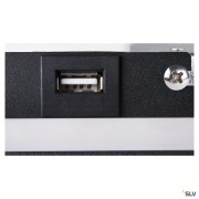 Liseuses SOMNILA SPOT applique int. liseuse gauche noir LED 13W 3000K avec port USB - SLV 1003455 