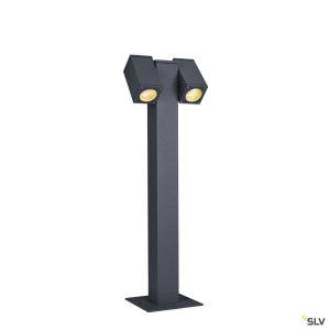 Bornes extérieures THEO PATHLIGHT borne extérieure double anthracite GU10 2x 7W max IP44 - SLV 1002871 
