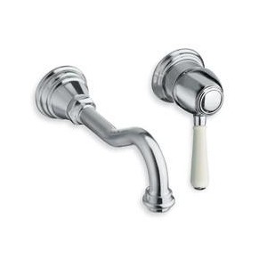 LAVABO ART ELITE MURAL 2 TROUS ENCASTRE CHROME + VIDAGE UP & DOWN - CRISTINA ONDYNA AE23151