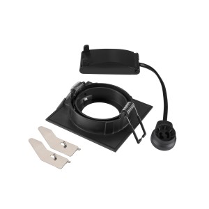 Encastrés plafond intérieurs 230V NEW TRIA® 68 encastré plafond intérieur carré orientable noir LED 10 W - SLV 1007372 