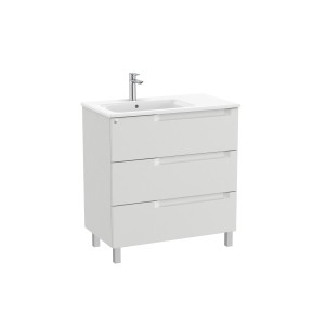 Aleyda Unik 3 Tiroirs Lavabo À Gauche 800 Mm Gris Pierre Mat - ROCA A851825514 