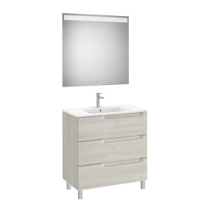 Aleyda Pack 3 Tiroirs 800 Mm Bois Blanchi - ROCA A851844525 