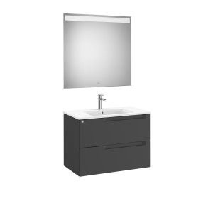 Aleyda Pack 2 Tiroirs 800 Mm Noir Mat - ROCA A851836523 