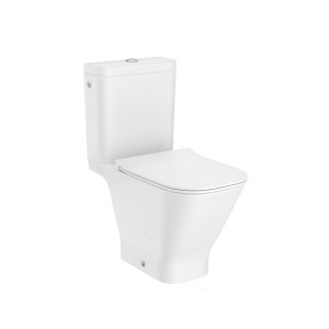 The Gap Square Pack Wc Au Sol Rimless Abattant Slim Silencio-Roca A34D739000 