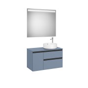 The Gap Pack Pour Vasque À Poser À Droite 900Mm Bleu Mat/ Poignées Noires - ROCA A851533548 