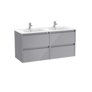 Tenet Unik 4 Tiroirs 1200 Mm Gris Galet Brillant - ROCA A851891516 