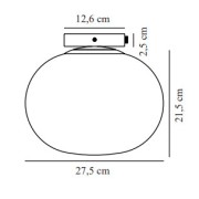 ALTON plafonnier Verre et metal Fumé E27  - Nordlux 2010506047 