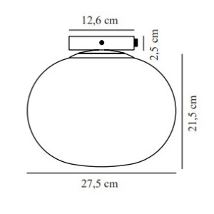 ALTON plafonnier Verre et metal Fumé E27  - Nordlux 2010506047 