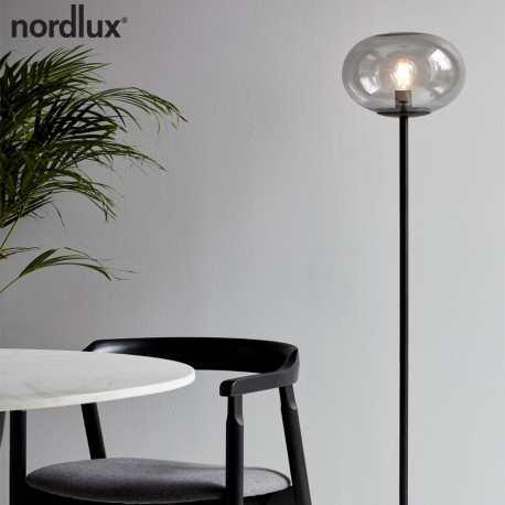 ALTON lampadaire Verre et metal Fumé noir E27  - Nordlux 2010514047 