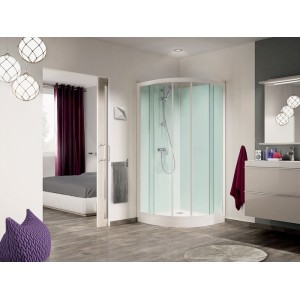 Cabine Kineprime Glass 90 1/4 De Rond Coulissant Bas Meca - KINEDO CA762MTN 
