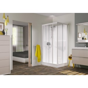 Cabine Kineprime 100X80 Coulissant Haut Transparent Meca - KINEDO CA571MTN 