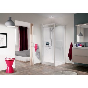 Cabine Kineprime 80 Pivotant Bas Transparent Meca - KINEDO CA540MTN 