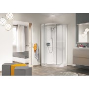 Cabine Kineprime 80 1/4 De Rond Pivotant Bas Transparent Meca - KINEDO CA5409MTN 
