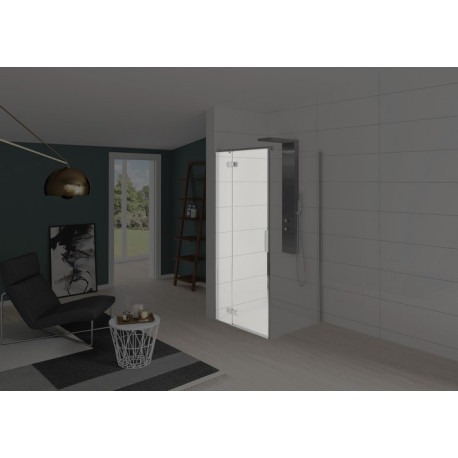 Paroi Kinestyle pivotant pour porte+fixe 100 gauche - KINEDO PA1793CTNEG 