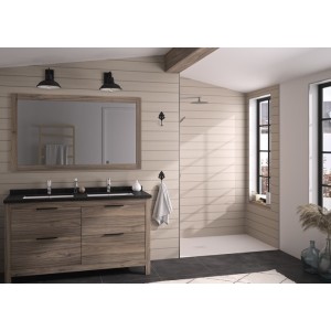 Panneau Mural Kinewal Design 3mm 1250X2020 Lambris horizontal beige - KINEDO PM747 