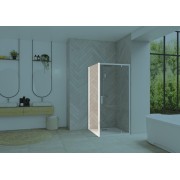 Smart Design fixe 85 profilé blanc verre transparent - KINEDO PA90293BTNE 