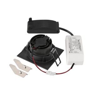 Encastré plafond intérieur LED NEW TRIA 68 carré orientable noir LED 83 W - SLV 1007394