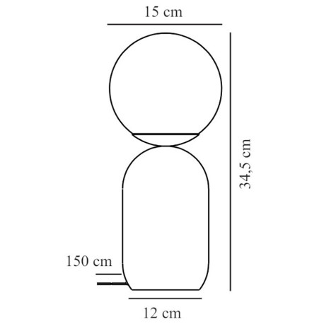 Lampe à poser NOTTI Terracotta E14 - NORDLUX  2011035059