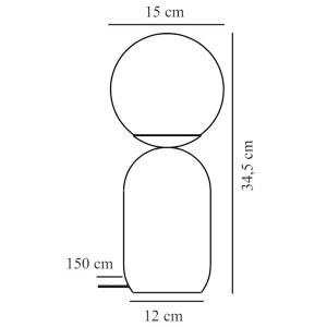 Lampe à poser NOTTI Terracotta E14 - NORDLUX  2011035059
