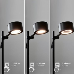 Lampadaire CLYDE Métal et plastique Noir LED - Nordlux 2010844003