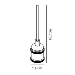 Suspension AVRA Métal Noir-Chrome E27  - Nordlux 84800003