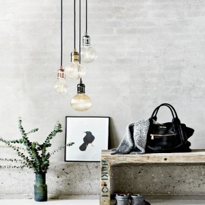 Suspension AVRA Métal Noir-Chrome E27  - Nordlux 84800003
