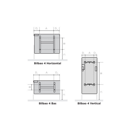 Radiateur chaleur douce BILBAO 4 connecté Horizontal 1250W Blanc Brillant - THERMOR 493824