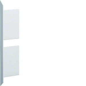 Embout pour BKIS épais 12,5mm double hauteur acier RAL 9016 Pure - HAGER BKIS121306D9016 