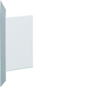 Embout pour BKIS épais 12,5mm simple hauteur acier RAL 9016 Pure - HAGER BKIS121306E9016 