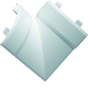 Angle intérieur plat pour moulure d'angle EK40040 H=40mm l=40mm Pure - HAGER EK4004059016 