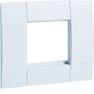 Support d'appareillage 45x45 simple Pure pour goulottes alu - HAGER GT4519016 