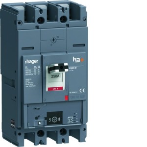 Disjoncteur h3+ P630 Energy 3x250A 50kA - HAGER HMW250NR 