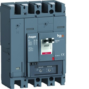 Disjoncteur h3+ P630 TM 4x250A 50kA - HAGER HMW251DR 