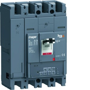 Disjoncteur h3+ P630 LSI 4x400A 50kA - HAGER HMW401JR 