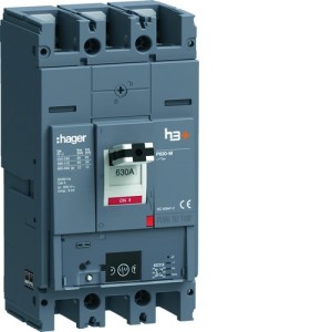 Disjoncteur h3+ P630 Energy 3x630A 50kA - HAGER HMW630NR 