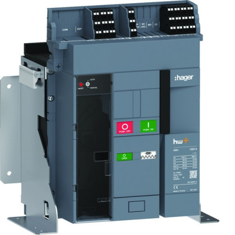 Disjoncteur Ouvert HW1 55kA 1000A 3P Fixe pour TU sentinel Energy - HAGER HW1M310FE 