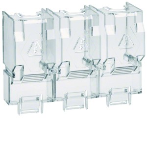 Capot cache borne 3P inter fus - APPAREILLAGE DE TETE  HAGER HZF206 