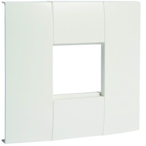 Support appareillage lifea simple entraxe 45x45mm pour LFF40/60110 RAL9016 Pure - HAGER LFF71H1109016 