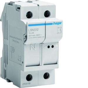 CC 1P+N 32A 690V L38 2M -   HAGER LSN512 
