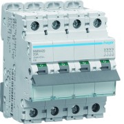 Disjoncteur magnétique 4P 25kA 20A 400V access. indicateur IEC 947-2 - HAGER MMN420 