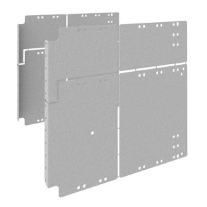 Cloison latérale arrière pour jeu de barre optimisé en prof.quadro evo 300x800 - HAGER UC3080BSO 